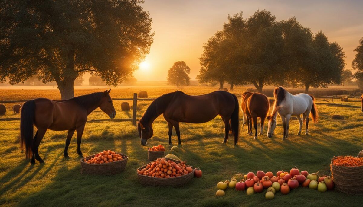 Healthy snacks for horses