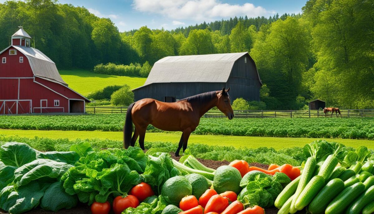 Safe vegetables for horses