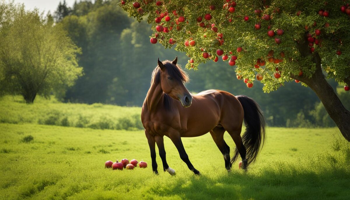 apple benefits for horses