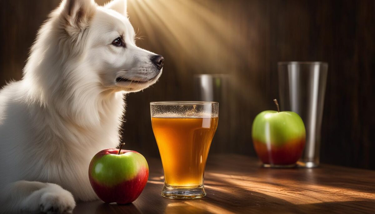 apple juice for dogs