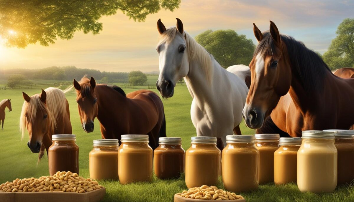 benefits of feeding peanut butter to horses