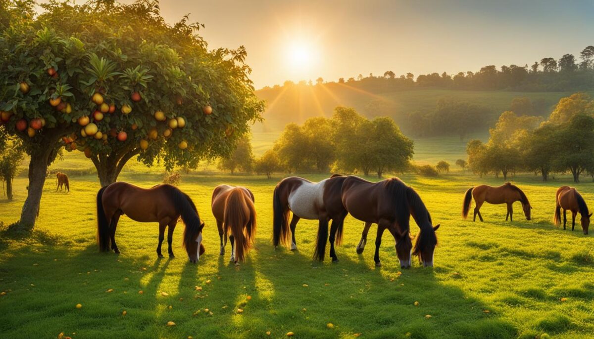 benefits of fruits for horses