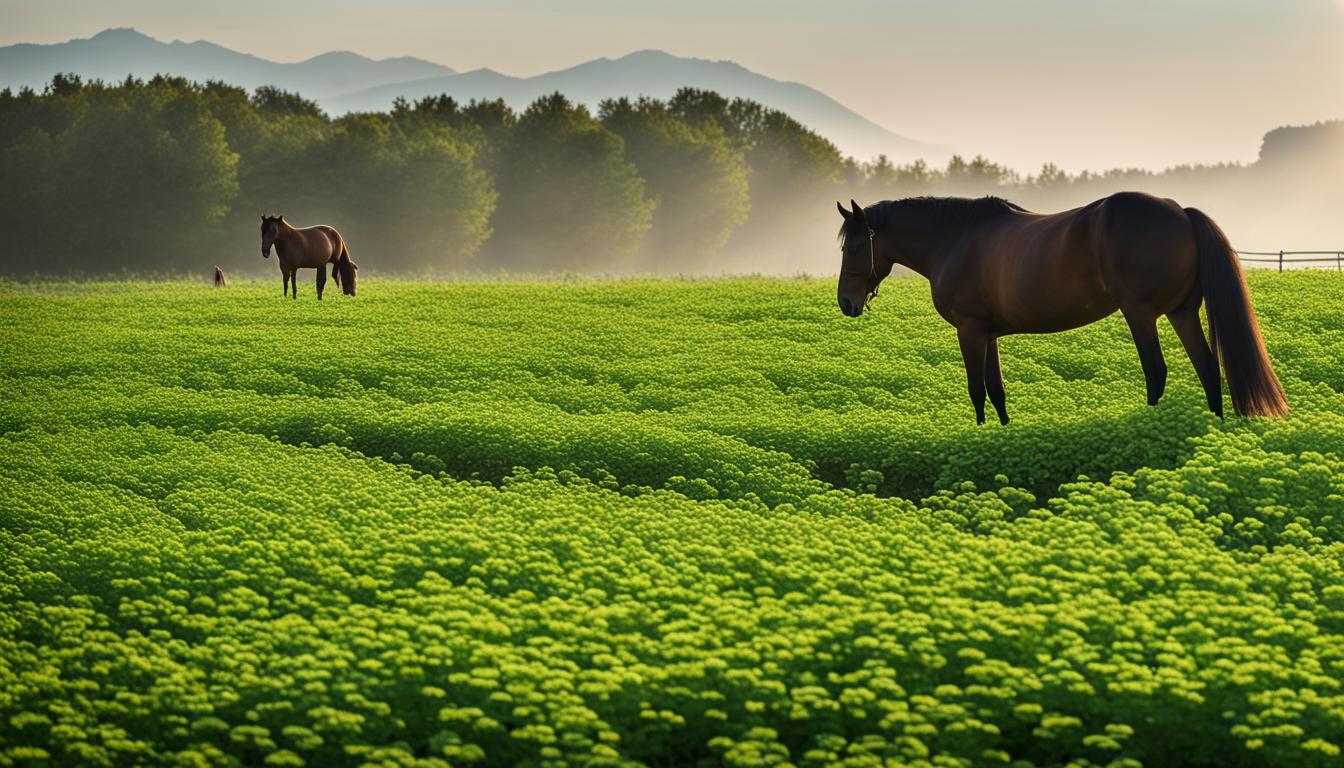 can horses eat clover