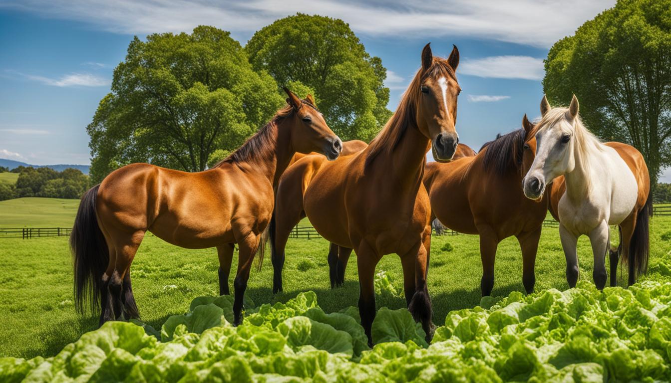 can horses eat lettuce