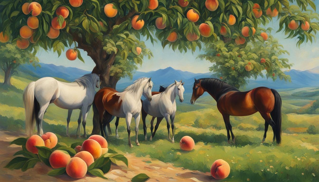 can horses eat peaches