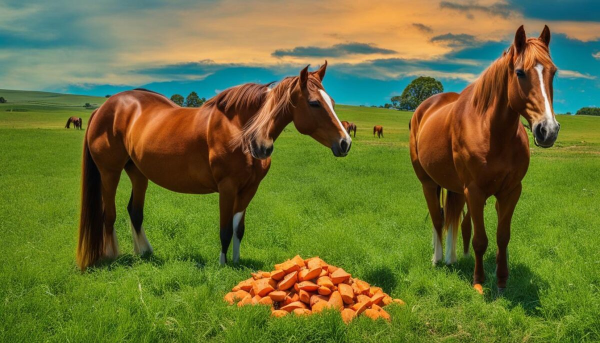 feeding sweet potatoes to horses