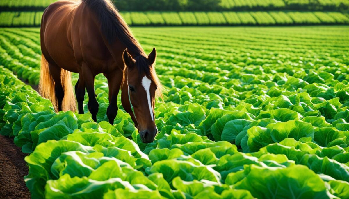 lettuce for horses