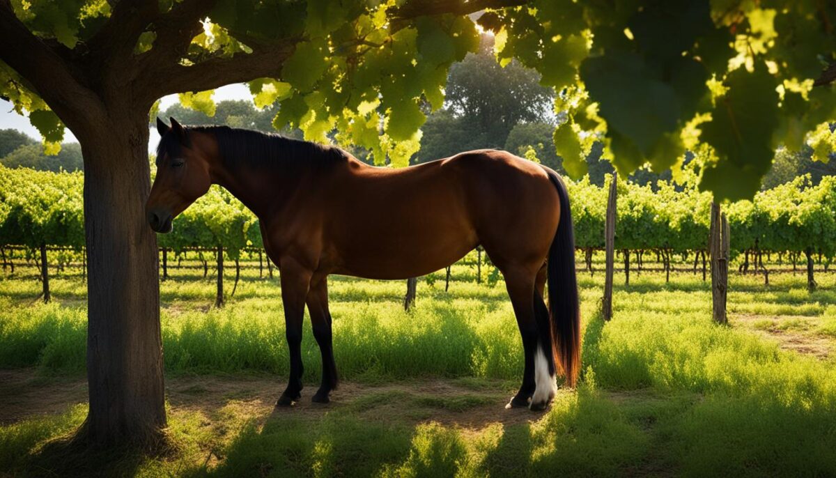 nutritional value of grapes for horses