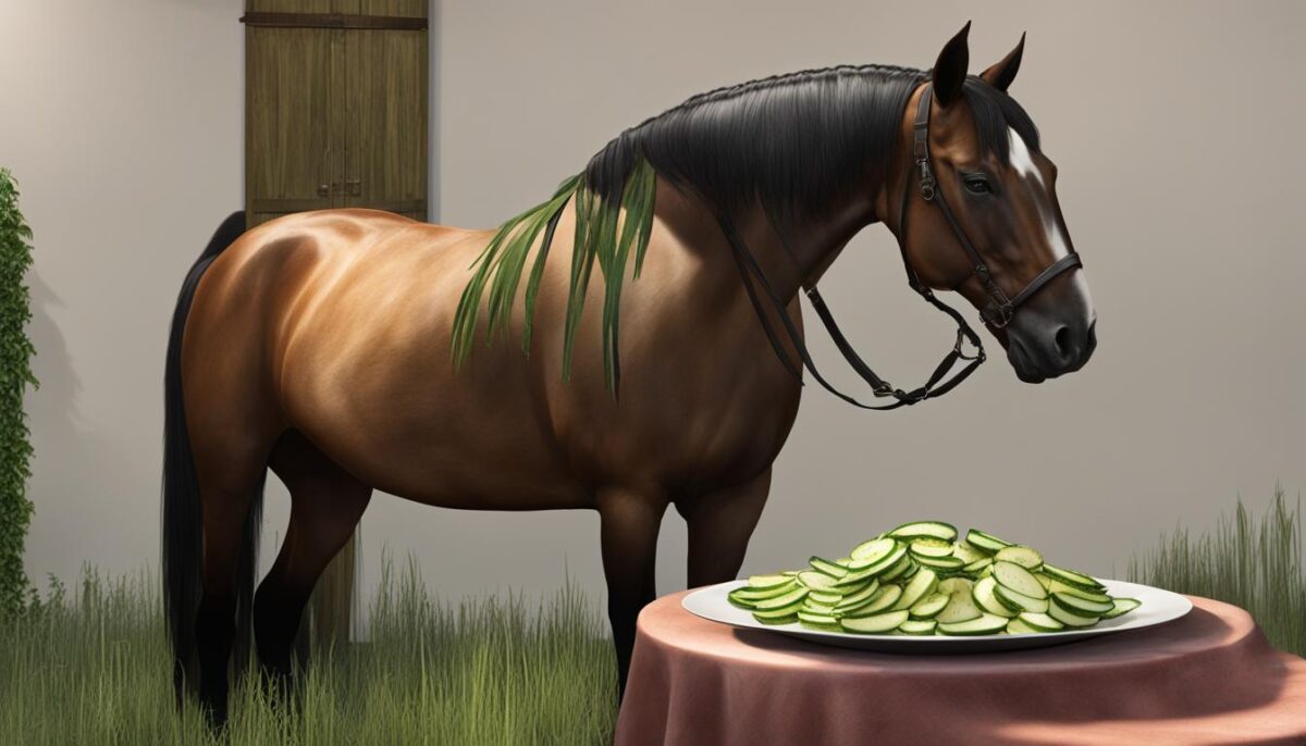 recommended amount of zucchini for horses