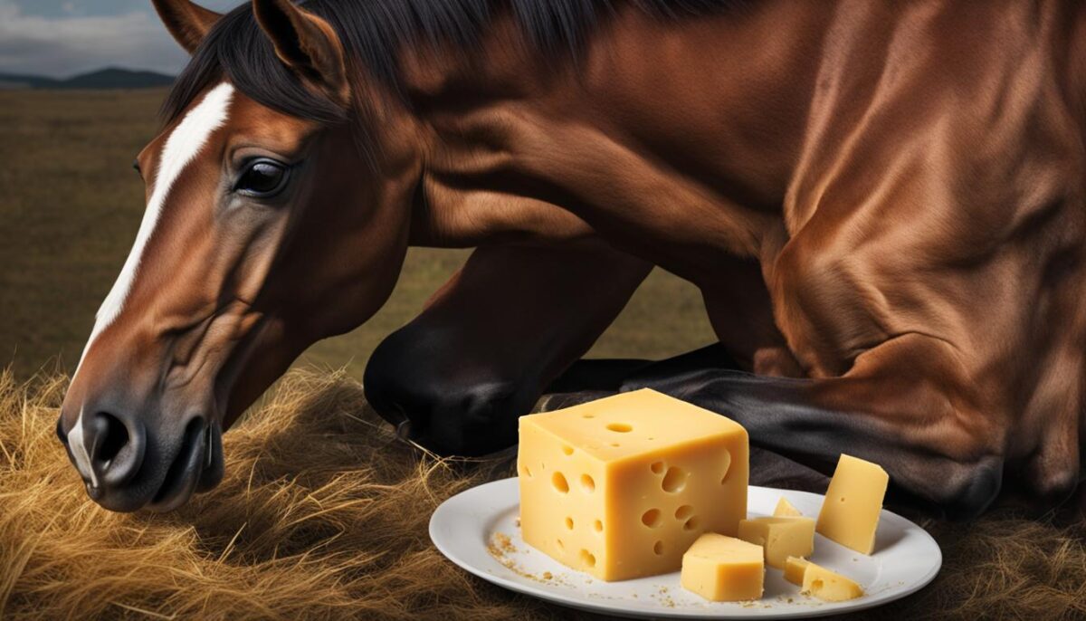 Cheese intolerance in horses