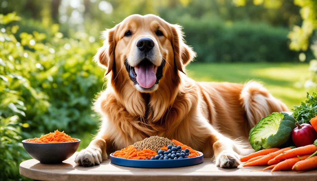 happy dog enjoying anti-inflammatory dog food