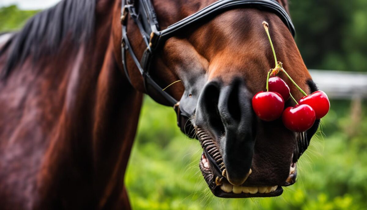 horse diet cherries