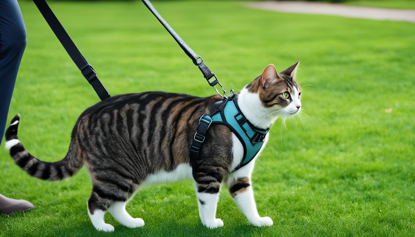 Cat harness training