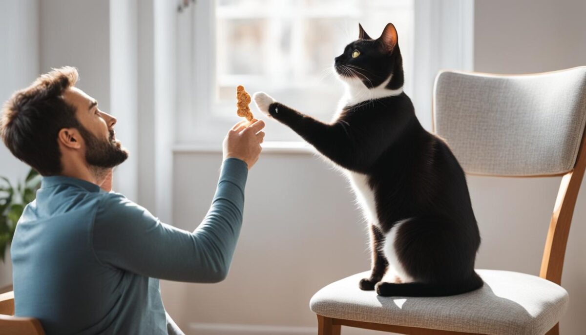 Teaching your cat to sit command