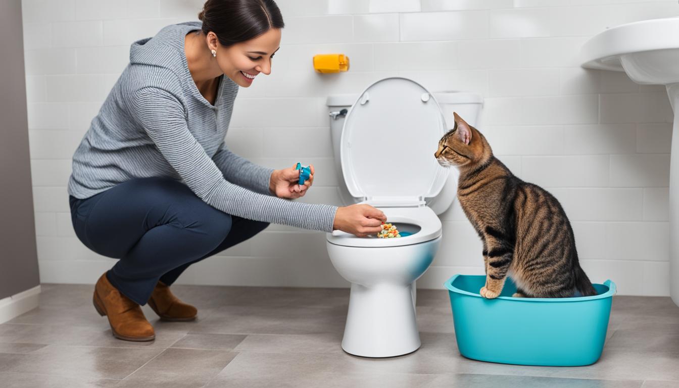 Toilet training cats