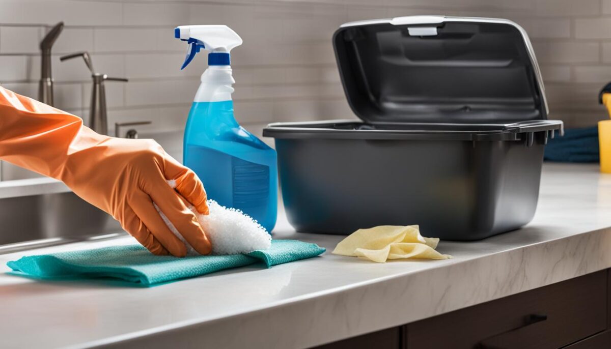 clean litter box cleaning routine