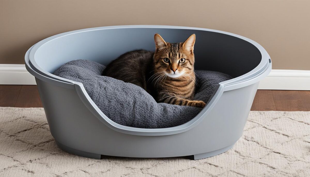 comfortable litter tray
