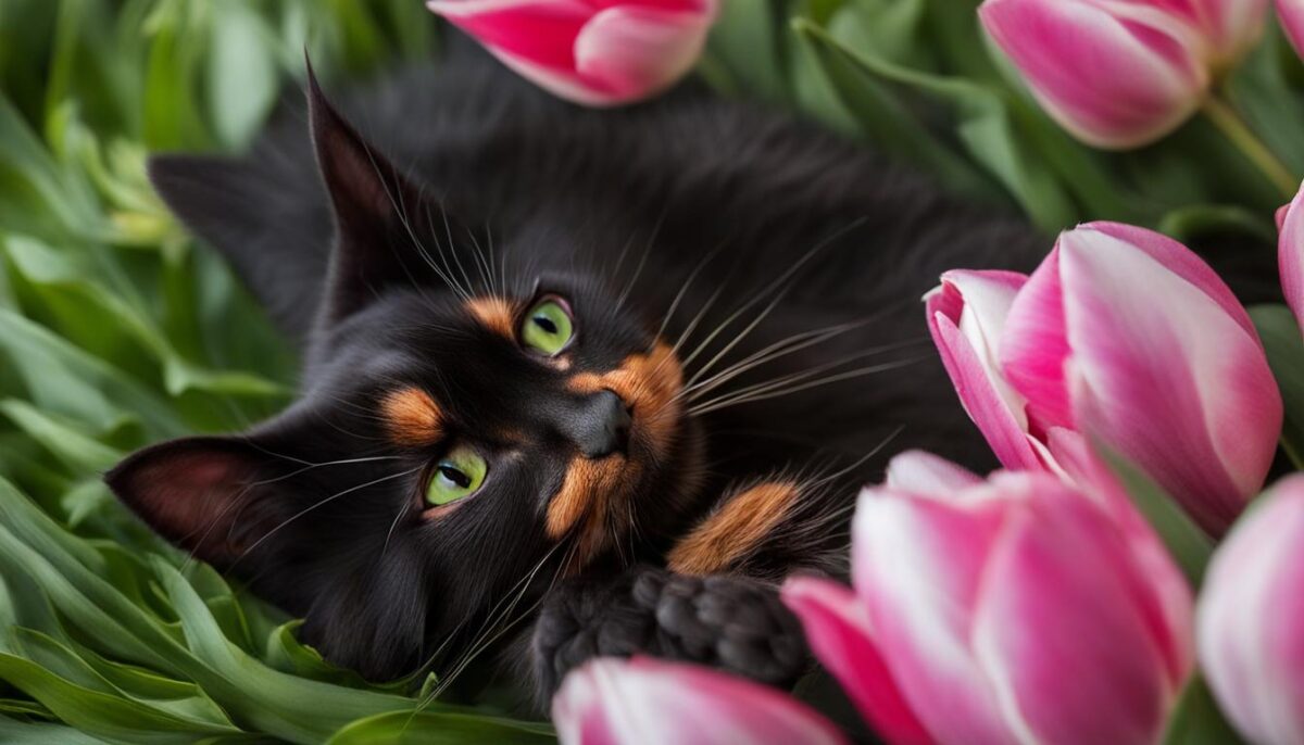 feline symptoms of tulip poisoning