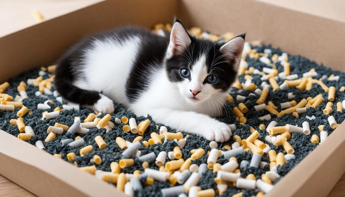 kitten-safe litter materials