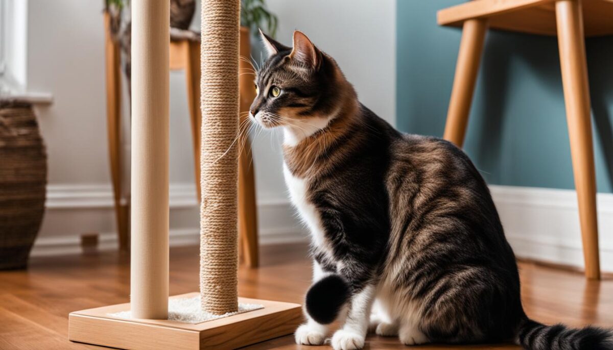 training cats to use scratching post