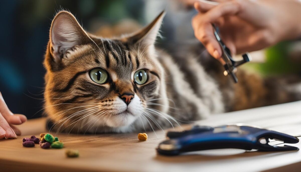 Clicker training for cat nail trims