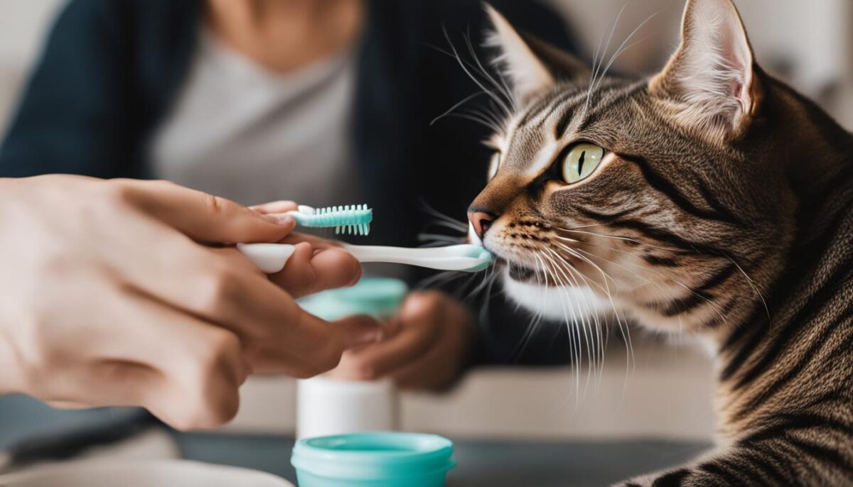 feline brushing routine